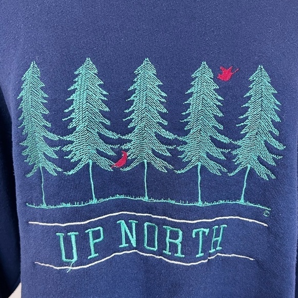 VNTG Lee “Up North” Embroidered Crewneck Sweatshirt - Picture 4 of 8
